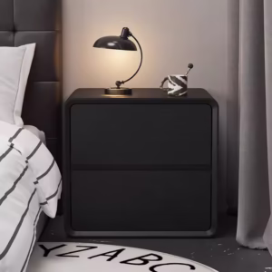 Luxury Wooden Bedside Table with Storage